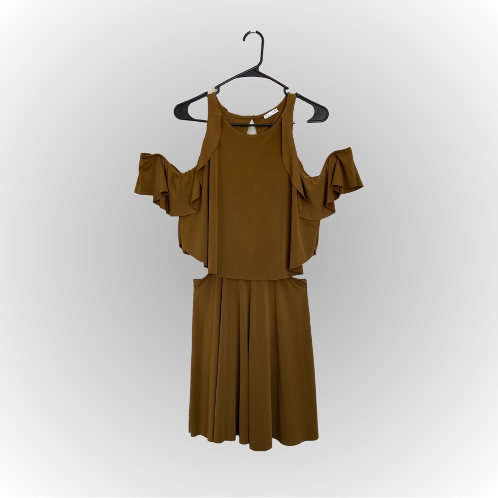 Zara Cold Shoulder Side Out Dress Size M